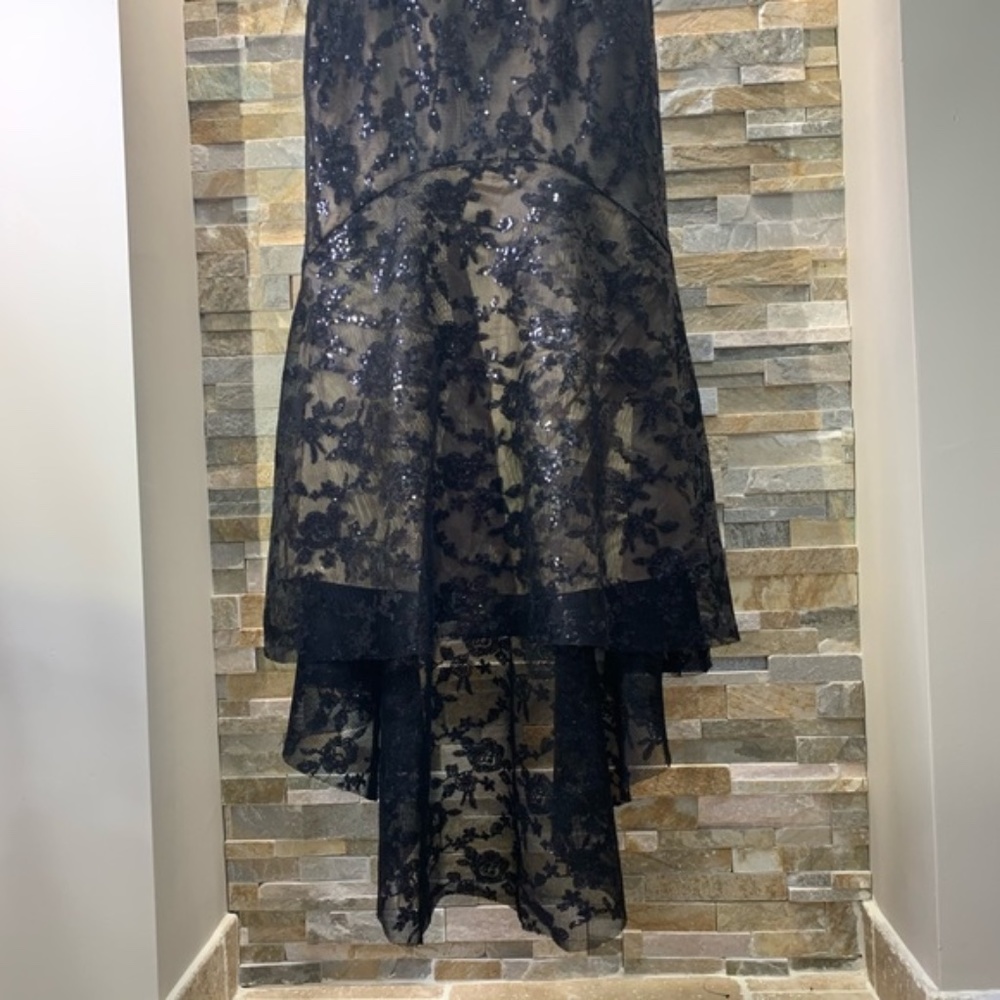 ELIZA J Sequin & Lace High/low Trumpet Gown - Picture 6 of 10